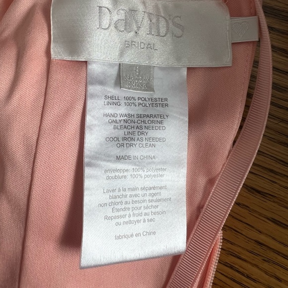 High Low Peach Dress - Picture 4 of 4